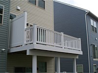 <b>Privacy Panel on Deck that matches Railing</b>
